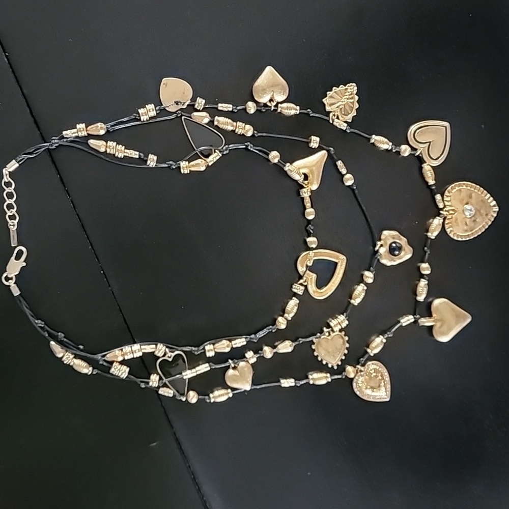 ZARA Multi Charm Heart Necklace - Picture 11 of 17